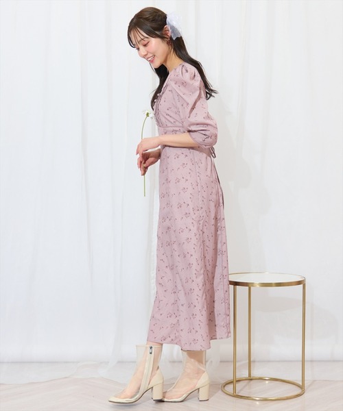 WILLSELECTION（ウィルセレクション）の「フラワードットパイピングフレアワンピース（ワンピース・レディース・ブラック系その他/ホワイト系その他/レッド系その他・FREE）」の12枚目の写真