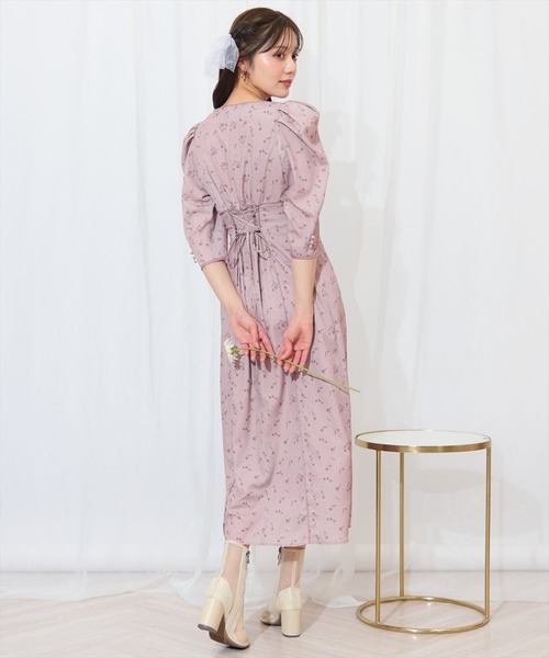 WILLSELECTION（ウィルセレクション）の「フラワードットパイピングフレアワンピース（ワンピース・レディース・ブラック系その他/ホワイト系その他/レッド系その他・FREE）」の13枚目の写真