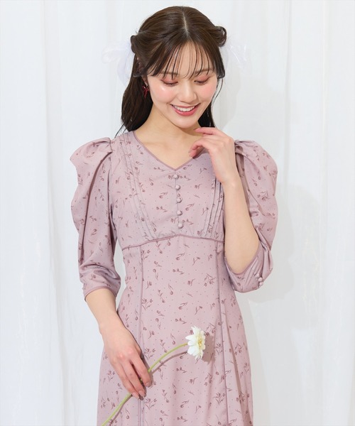 WILLSELECTION（ウィルセレクション）の「フラワードットパイピングフレアワンピース（ワンピース・レディース・ブラック系その他/ホワイト系その他/レッド系その他・FREE）」の14枚目の写真