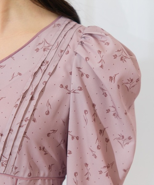 WILLSELECTION（ウィルセレクション）の「フラワードットパイピングフレアワンピース（ワンピース・レディース・ブラック系その他/ホワイト系その他/レッド系その他・FREE）」の10枚目の写真