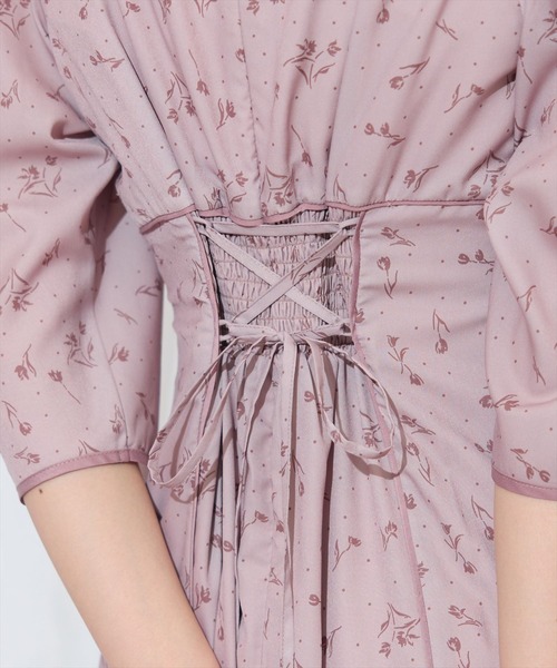 WILLSELECTION（ウィルセレクション）の「フラワードットパイピングフレアワンピース（ワンピース・レディース・ブラック系その他/ホワイト系その他/レッド系その他・FREE）」の5枚目の写真