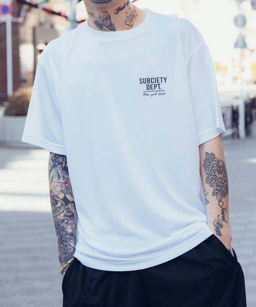 SBCY Sport(エスビーシーワイスポーツ)の「Dry tee S/S-DEPT.-(Tシャツ/カットソー・メンズ・ホワイト/ブラック・LARGE/MEDIUM/SMALL/XX-LARGE/X-LARGE)」の6枚目の写真