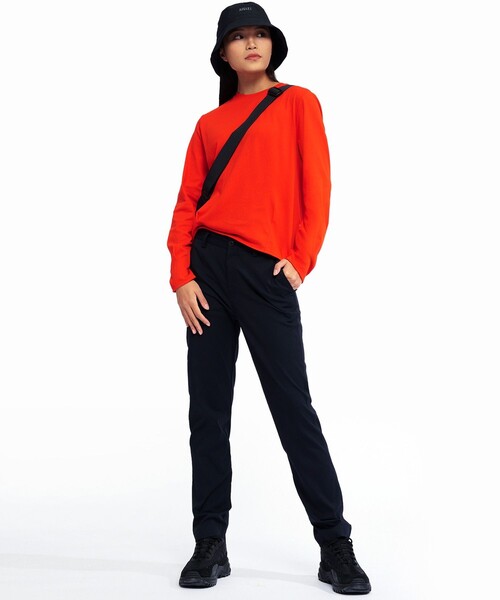 AIGLE(エーグル)の「UVカット 吸水速乾 ストレッチスリムテーパードナイロンパンツ(その他パンツ・レディース・ブラック/ベージュ・38/36/34/40)」の15枚目の写真