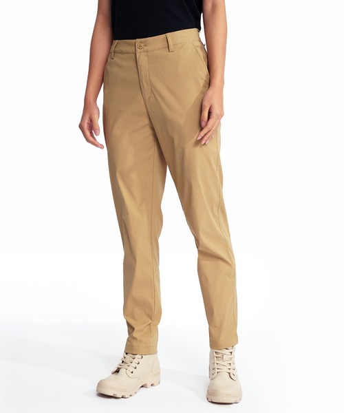 AIGLE（エーグル）の「UVカット 吸水速乾 ストレッチスリムテーパードナイロンパンツ（その他パンツ・レディース・ブラック/ベージュ・38/36/34/40）」の2枚目の写真
