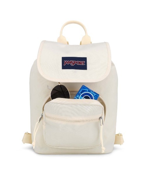 JANSPORT(ジャンスポーツ)の「JANSPORT HIGHLANDS MINI PACK(ジャンスポーツ ハイランズミニパック)(バックパック/リュック・メンズ・ホワイト系/パープル系・FREE)」の5枚目の写真