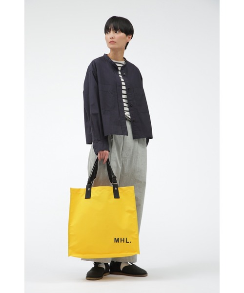 MHL.（エムエイチエル）の「ADJUSTABLE STRAP TOTE（トートバッグ・レディース・ネイビー/イエロー・FREE）」の5枚目の写真