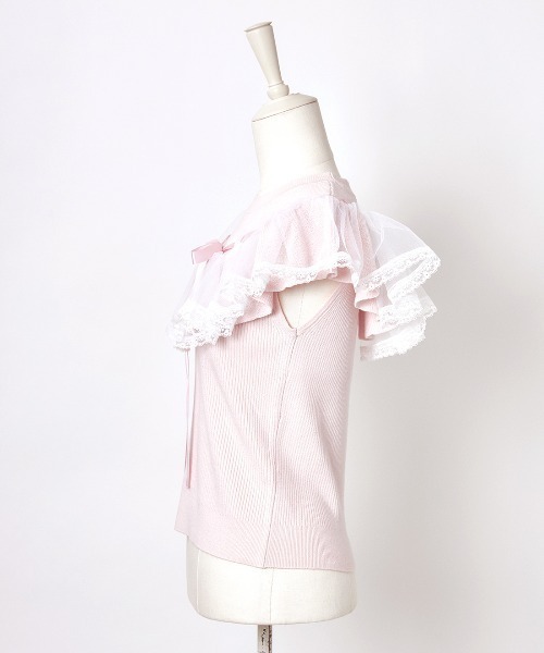 セール】Angelic tulle & ribbonニット（ニット/セーター）｜mellfy