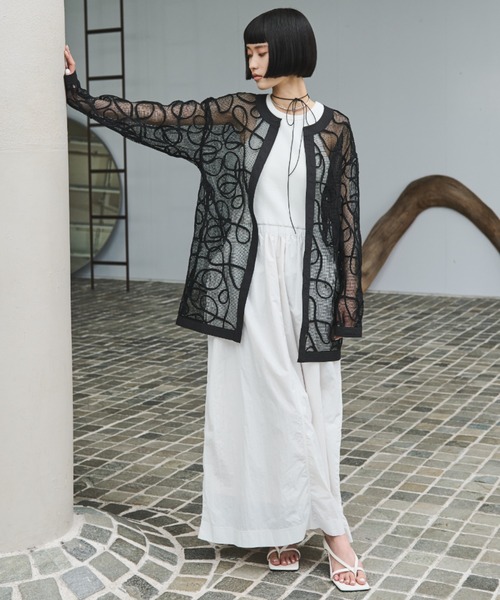 AIC.（エーアイシー）の「パッド付きアメスリコンビワンピース（ワンピース・レディース・オフホワイト/ブラック・FREE）」の21枚目の写真