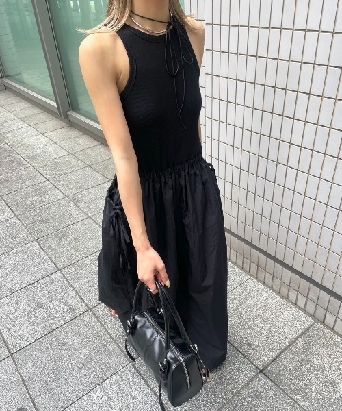 AIC.（エーアイシー）の「パッド付きアメスリコンビワンピース（ワンピース・レディース・オフホワイト/ブラック・FREE）」の3枚目の写真