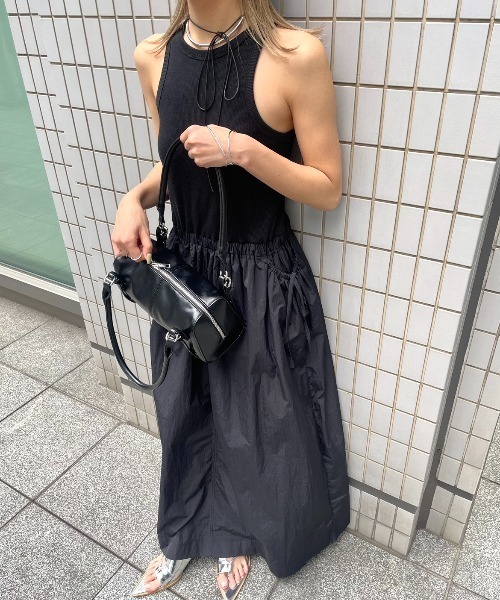 AIC.（エーアイシー）の「パッド付きアメスリコンビワンピース（ワンピース・レディース・オフホワイト/ブラック・FREE）」の4枚目の写真