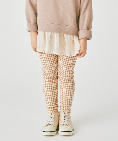 ever closet（エバークローゼット）の「総柄レギンス（レギンス/スパッツ・キッズ・モカ/チャコール/ブルー系その他/グレー系その他2/ネイビー/ホワイト系その他/ブラウン系その他/グレー系その他/ブラウン系その他4/ブラウン系その他6/ブラウン系その他7/オレンジ系1/ブラック系その他/ホワイト/グレー/ブラック系その他2・80ｃｍ/90cm/100cm/110cm/120cm/130cm/140cm/150cm）」の16枚目の写真
