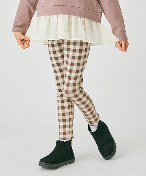 ever closet（エバークローゼット）の「総柄レギンス（レギンス/スパッツ・キッズ・モカ/チャコール/ブルー系その他/グレー系その他2/ネイビー/ホワイト系その他/ブラウン系その他/グレー系その他/ブラウン系その他4/ブラウン系その他6/ブラウン系その他7/オレンジ系1/ブラック系その他/ホワイト/グレー/ブラック系その他2・80ｃｍ/90cm/100cm/110cm/120cm/130cm/140cm/150cm）」の11枚目の写真