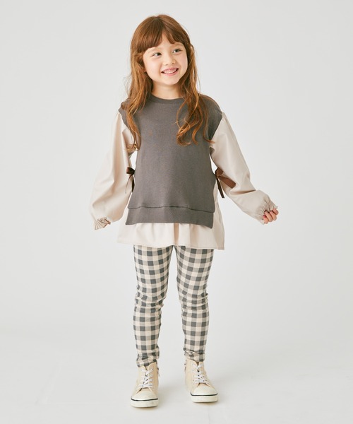 ever closet（エバークローゼット）の「総柄レギンス（レギンス/スパッツ・キッズ・モカ/チャコール/ブルー系その他/グレー系その他2/ネイビー/ホワイト系その他/ブラウン系その他/グレー系その他/ブラウン系その他4/ブラウン系その他6/ブラウン系その他7/オレンジ系1/ブラック系その他/ホワイト/グレー/ブラック系その他2・80ｃｍ/90cm/100cm/110cm/120cm/130cm/140cm/150cm）」の18枚目の写真