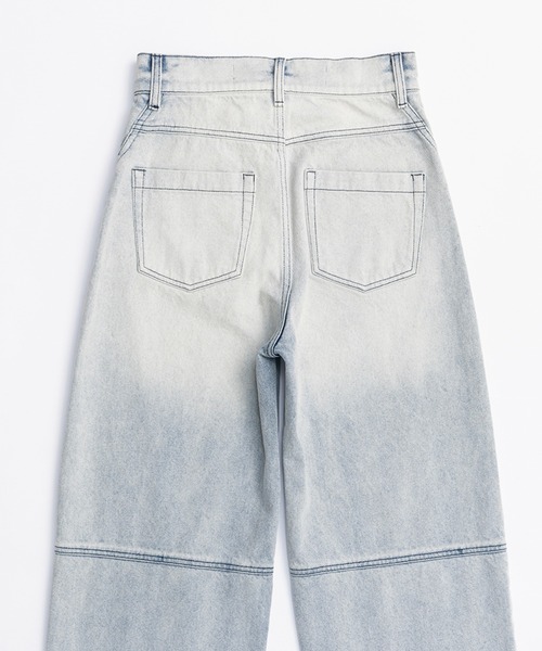 PRANK PROJECT（プランクプロジェクト）の「【Pre-Order】カーブラインデニム / Curve Line Denim（デニムパンツ・レディース・ブラウン/ブルー/ライトブルー・36/38）」の5枚目の写真