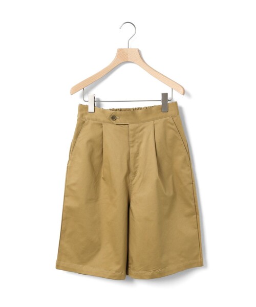 MidiUmi（ミディウミ）の「MidiUmi タックショートパンツ（その他パンツ・レディース・アイボリー/ベージュ/ネイビー・FREE）」の2枚目の写真