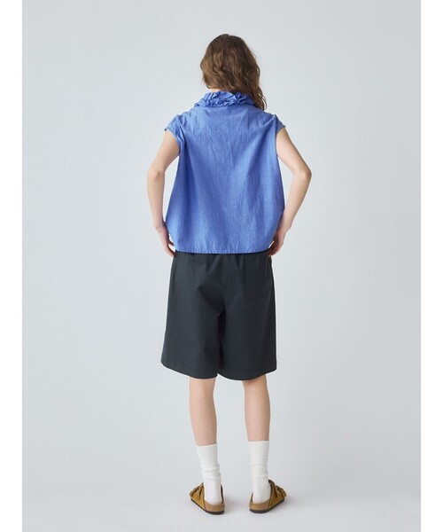 MidiUmi（ミディウミ）の「MidiUmi タックショートパンツ（その他パンツ・レディース・アイボリー/ベージュ/ネイビー・FREE）」の10枚目の写真