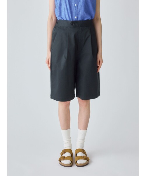 MidiUmi（ミディウミ）の「MidiUmi タックショートパンツ（その他パンツ・レディース・アイボリー/ベージュ/ネイビー・FREE）」の11枚目の写真