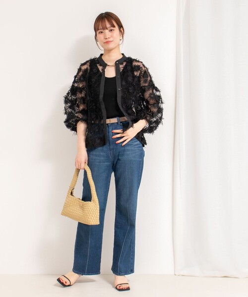 NOLLEY'S（ノーリーズ）の「シアーフラワーモチーフブラウス（シャツ