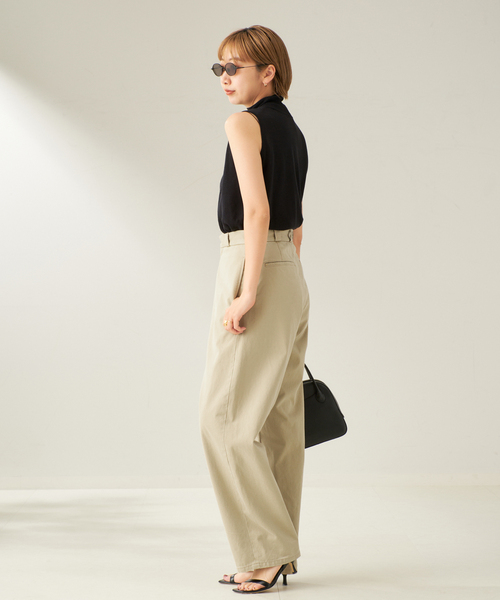 plage(プラージュ)の「silk/linen nuance プルオーバー(ニット/セーター・レディース・ブラック/カーキ・FREE)」の3枚目の写真