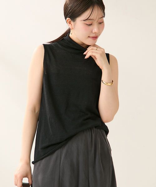 plage(プラージュ)の「silk/linen nuance プルオーバー(ニット/セーター・レディース・ブラック/カーキ・FREE)」の11枚目の写真