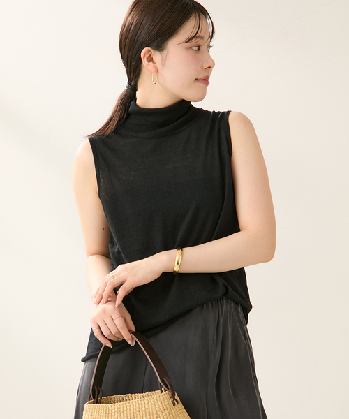 plage(プラージュ)の「silk/linen nuance プルオーバー(ニット/セーター・レディース・ブラック/カーキ・FREE)」の12枚目の写真