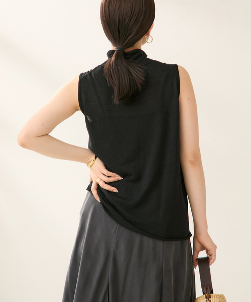 plage Silk/linen nuance プルオーバー