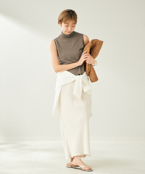 Plage silk/linen nuance プルオーバー 新品未使用 セール】silk/linen nuance プルオーバー（ニット/セーター