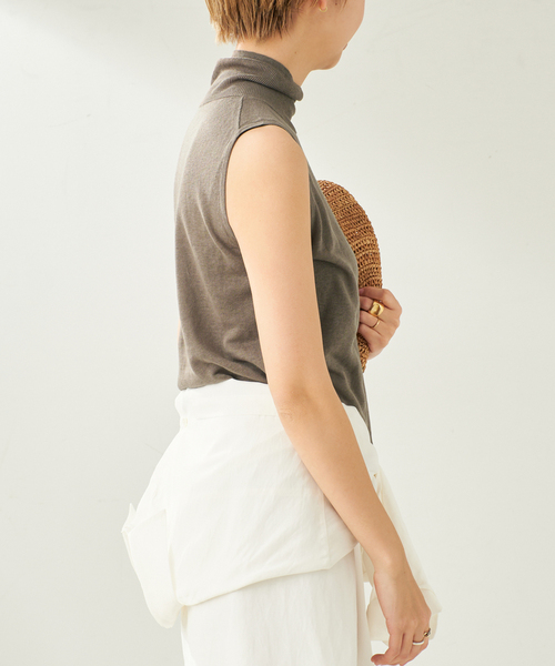 極美品✨プラージュ　25ss Nuance Knit プルオーバー　ベージュF Nuance Knit プルオーバー（ニット／セーター）｜Plage