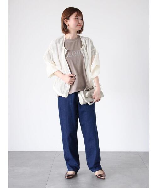 Lugnoncure（ルノンキュール）の「ノーカラーカットブルゾン（ブルゾン・レディース・オフホワイト/ブラック/グレー・F）」の5枚目の写真