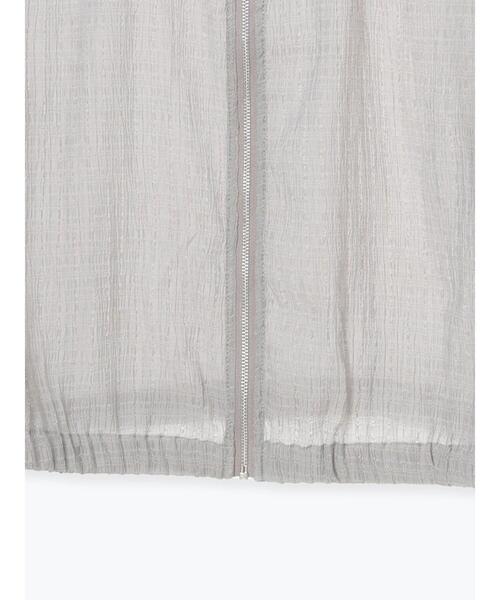 Lugnoncure（ルノンキュール）の「ノーカラーカットブルゾン（ブルゾン・レディース・オフホワイト/ブラック/グレー・F）」の21枚目の写真