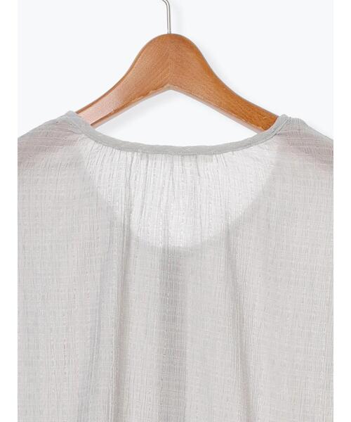 Lugnoncure（ルノンキュール）の「ノーカラーカットブルゾン（ブルゾン・レディース・オフホワイト/ブラック/グレー・F）」の22枚目の写真