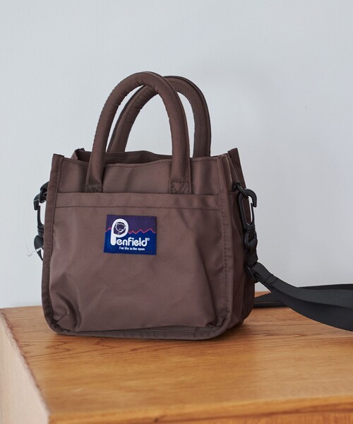 coen(コーエン)の「Penfield(ペンフィールド)別注ミニトートバッグ(ショルダーバッグ・レディース・ブラック/ピンク/ダークブラウン・FREE)」の2枚目の写真