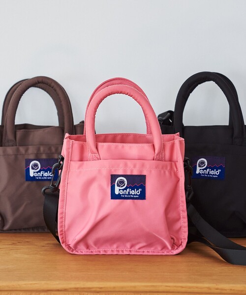 coen(コーエン)の「Penfield(ペンフィールド)別注ミニトートバッグ(ショルダーバッグ・レディース・ブラック/ピンク/ダークブラウン・FREE)」の3枚目の写真