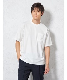 【接触冷感】半袖 スロープネック Tシャツ ビズT 無地 カジュアルインナー TOKYO RUN 春夏
