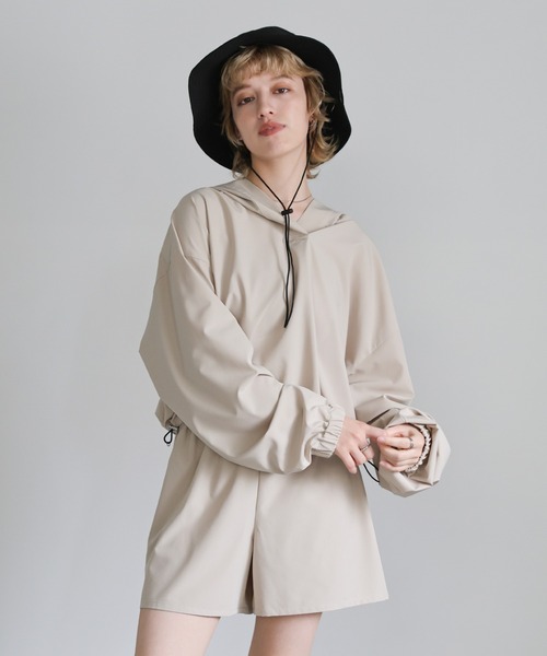 セール】ストラップ付き撥水2WAYワイドブリムハット（ハット）｜select