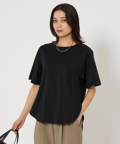 tシャツ 「接触冷感」ラウンドヘムTシャツ レディース セール】KOKAGE ラウンドヘム Tシャツ -接触冷感・UVカット-（T