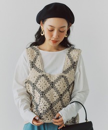 studio CLIP | クロシェレースビスチェ(ベスト)