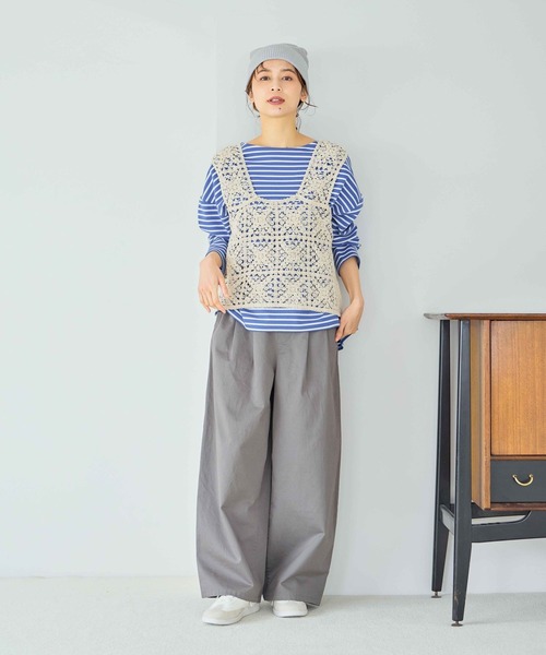 studio CLIP（スタディオクリップ）の「クロシェレースビスチェ（ベスト・レディース・その他1/ブラック/ナチュラル/その他2/その他3/ブラウン・FREE）」の13枚目の写真