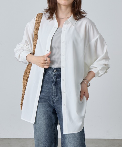 COLONY 2139（コロニートゥーワンスリーナイン）の「シャツラッシュガード（ラッシュガード・レディース・オフホワイト/ブラック/サックスブルー・FREE）」の16枚目の写真