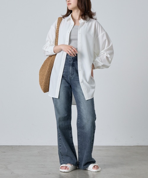 COLONY 2139（コロニートゥーワンスリーナイン）の「シャツラッシュガード（ラッシュガード・レディース・オフホワイト/ブラック/サックスブルー・FREE）」の20枚目の写真