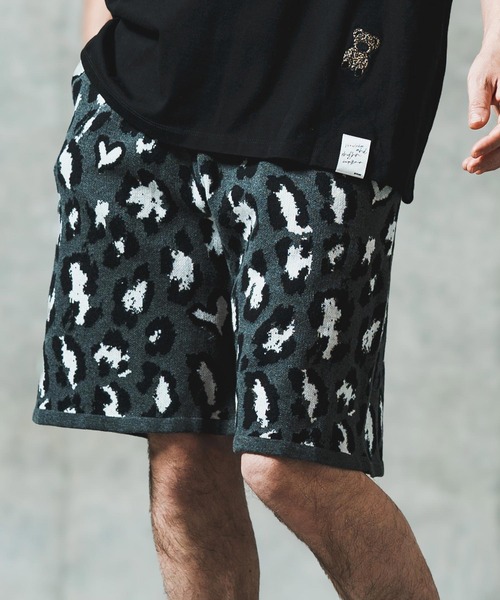 sz ショートパンツ CAMBIO パンツ mp13255-Leopard Easy Short Pants ショート