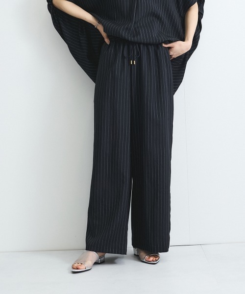 VICKY（ビッキー）の「タンブラーブッチャーイージーパンツ≪セットアップ対応/手洗い可能≫（その他パンツ・レディース・ブラウン/ダークネイビー/グレー系その他/ブルー/チャコールグレー・M）」の5枚目の写真