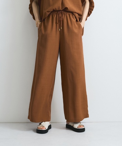 VICKY（ビッキー）の「タンブラーブッチャーイージーパンツ≪セットアップ対応/手洗い可能≫（その他パンツ・レディース・ブラウン/ダークネイビー/グレー系その他/ブルー/チャコールグレー・M）」の15枚目の写真