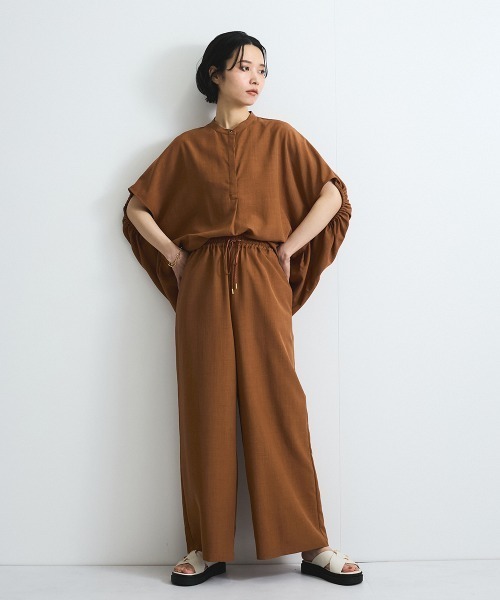 VICKY（ビッキー）の「タンブラーブッチャーイージーパンツ≪セットアップ対応/手洗い可能≫（その他パンツ・レディース・ブラウン/ダークネイビー/グレー系その他/ブルー/チャコールグレー・M）」の16枚目の写真