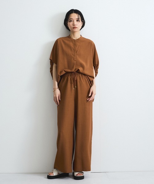 VICKY（ビッキー）の「タンブラーブッチャーイージーパンツ≪セットアップ対応/手洗い可能≫（その他パンツ・レディース・ブラウン/ダークネイビー/グレー系その他/ブルー/チャコールグレー・M）」の17枚目の写真