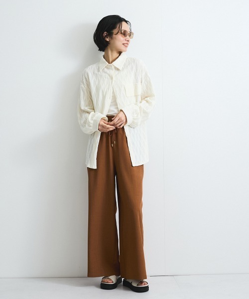 VICKY（ビッキー）の「タンブラーブッチャーイージーパンツ≪セットアップ対応/手洗い可能≫（その他パンツ・レディース・ブラウン/ダークネイビー/グレー系その他/ブルー/チャコールグレー・M）」の20枚目の写真