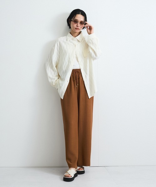 VICKY（ビッキー）の「タンブラーブッチャーイージーパンツ≪セットアップ対応/手洗い可能≫（その他パンツ・レディース・ブラウン/ダークネイビー/グレー系その他/ブルー/チャコールグレー・M）」の21枚目の写真