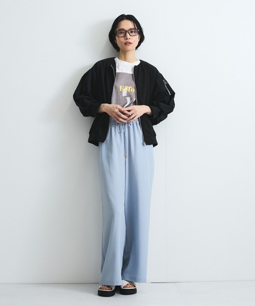 VICKY（ビッキー）の「タンブラーブッチャーイージーパンツ≪セットアップ対応/手洗い可能≫（その他パンツ・レディース・ブラウン/ダークネイビー/グレー系その他/ブルー/チャコールグレー・M）」の6枚目の写真