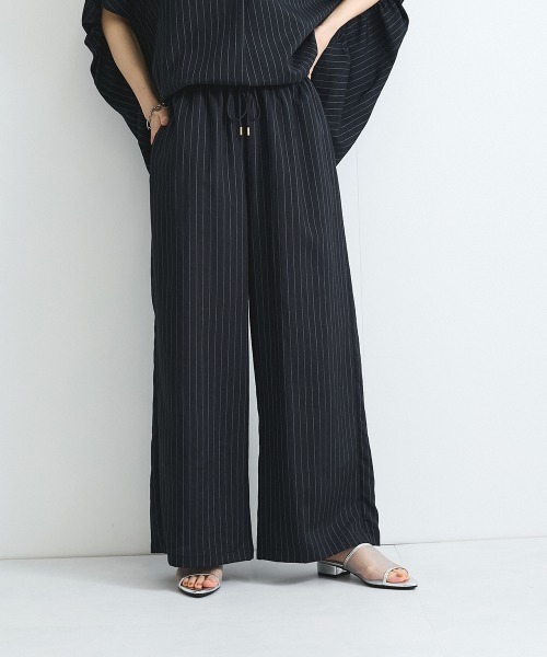 VICKY（ビッキー）の「タンブラーブッチャーイージーパンツ≪セットアップ対応/手洗い可能≫（その他パンツ・レディース・ブラウン/ダークネイビー/グレー系その他/ブルー/チャコールグレー・M）」の7枚目の写真