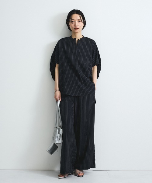 VICKY（ビッキー）の「タンブラーブッチャーイージーパンツ≪セットアップ対応/手洗い可能≫（その他パンツ・レディース・ブラウン/ダークネイビー/グレー系その他/ブルー/チャコールグレー・M）」の9枚目の写真